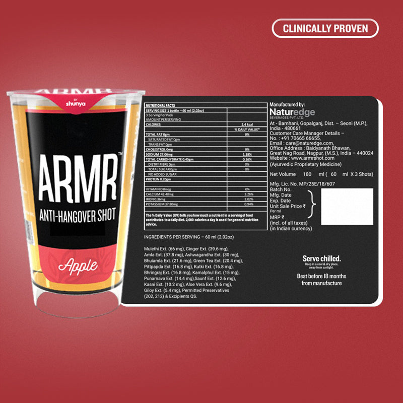Anti Hangover Shots - Apple
