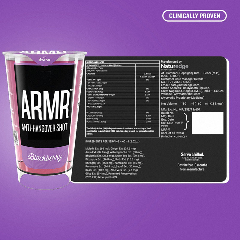 Anti Hangover Shots - Blackberry